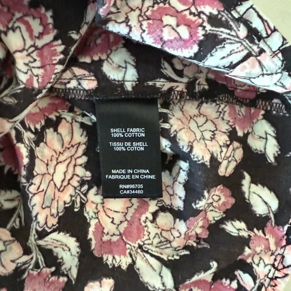 Rebecca Taylor Black and Pink Floral Blouse - Picture 5 of 5